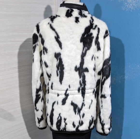 INC faux fur " Cruela"  jacket with pockets - Picture 6 of 10